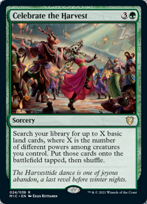 Celebrate the Harvest (Commander 2021 Midnight Hunt) Light Play