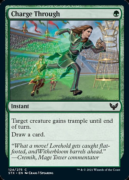 Charge Through (Strixhaven) Light Play Foil