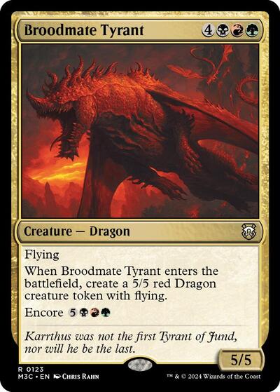 Broodmate Tyrant (Commander: Modern Horizons 3) Light Play