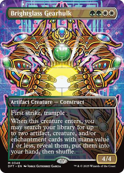 Brightglass Gearhulk (Borderless) (Aetherdrift) Light Play Foil