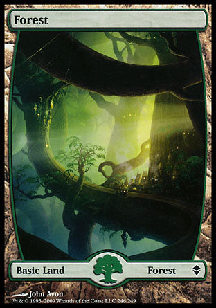 Forest (246) (Zendikar) Light Play