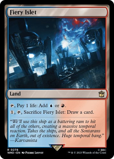 Fiery Islet (Universes Beyond: Doctor Who) Light Play Foil