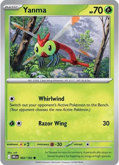 Yanma - 002 (SV10: Destined Rivals) Light Play