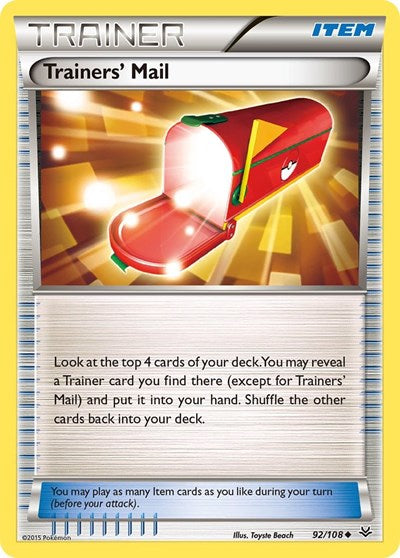 Trainers' Mail (XY Roaring Skies) Medium Play