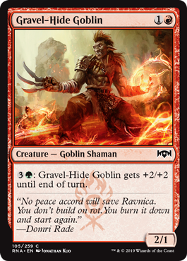 Gravel-Hide Goblin (Ravnica Allegiance) Light Play