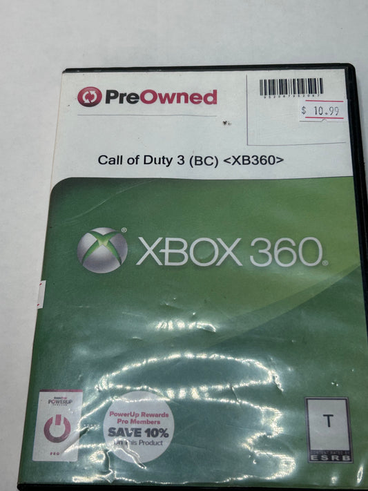 Call of Duty 3 (pre owned gamestop box)