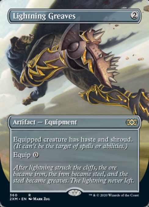 Lightning Greaves (Borderless) (Double Masters) Near Mint Foil