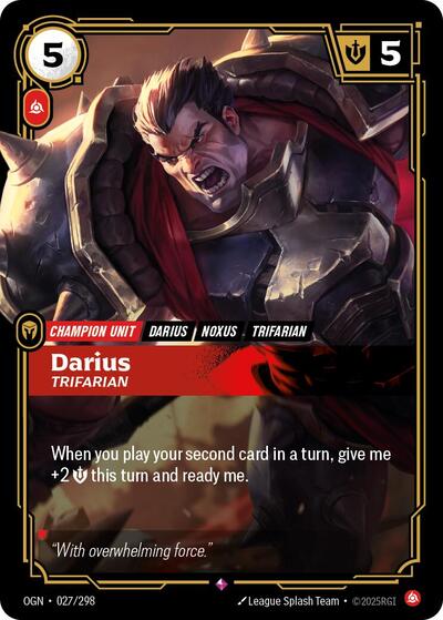 Darius Trifarian (Origins) Light Play Foil
