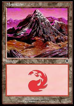 Mountain (343) (Invasion) Damaged / Poor