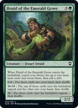 Druid of the Emerald Grove (Commander Legends: Battle for Baldur's Gate) Light Play