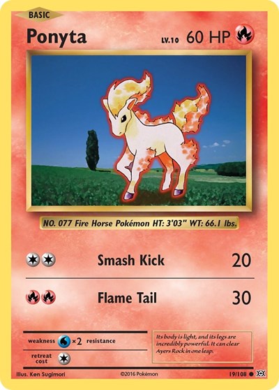 Ponyta (XY - Evolutions) Light Play Reverse Holofoil