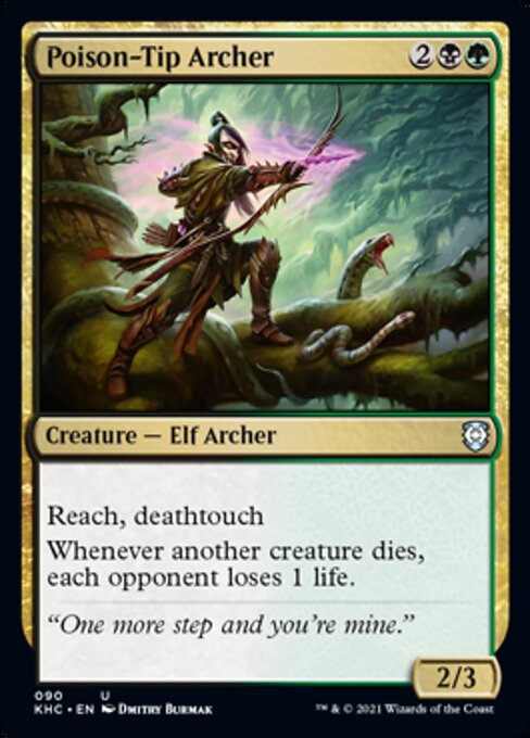 Poison-Tip Archer (Commander 2021 Kaldheim) Light Play