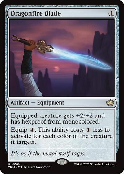 Dragonfire Blade (Tarkir: Dragonstorm) Light Play