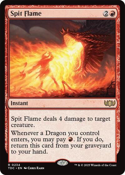 Spit Flame (Commander: Tarkir: Dragonstorm) Light Play