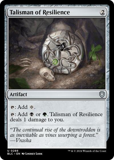 Talisman of Resilience (Commander: Bloomburrow) Light Play