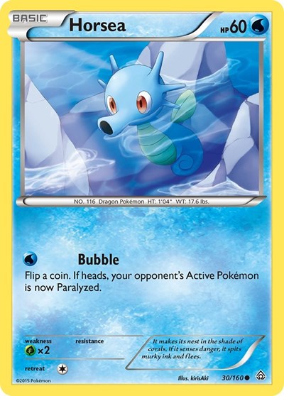 Horsea (XY - Primal Clash) Damaged / Poor