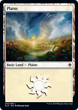 Plains (253) (Throne of Eldraine) Light Play