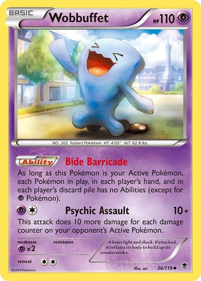 Wobbuffet (XY - Phantom Forces) Damaged / Poor