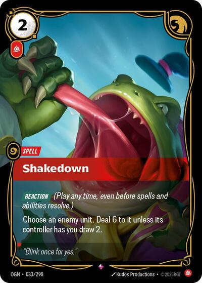 Shakedown (Origins) Light Play Foil