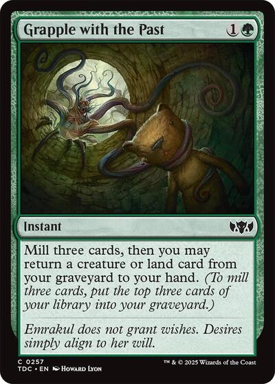 Grapple with the Past (Commander: Tarkir: Dragonstorm) Light Play