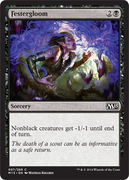 Festergloom (Magic 2015 Core Set) Light Play