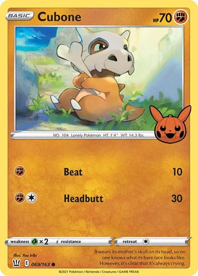 Cubone (Trick or Trade BOOster Bundle) Light Play