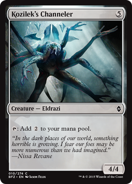 Kozilek's Channeler (Battle for Zendikar) Light Play Foil