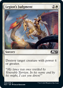 Legion's Judgment (Magic 2021 Core Set) Light Play