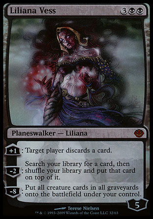 Liliana Vess (Duel Decks: Garruk vs Liliana) Medium Play Foil