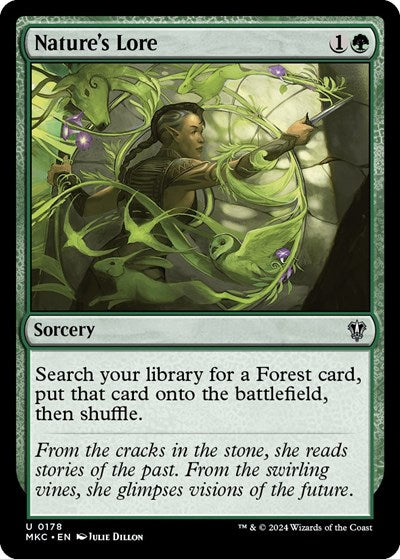 Nature's Lore (Commander: Murders at Karlov Manor) Light Play
