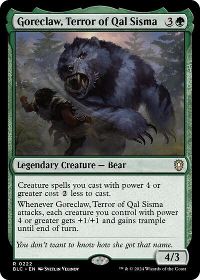 Goreclaw, Terror of Qal Sisma (Commander: Bloomburrow) Light Play
