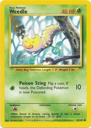 Weedle (Base Set) Damaged / Poor