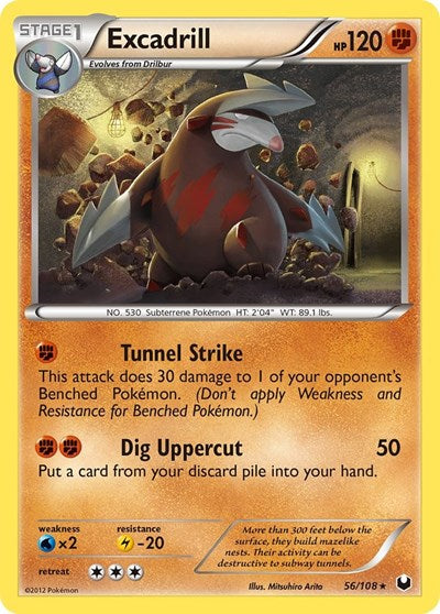 Excadrill (56) (Dark Explorers) Medium Play