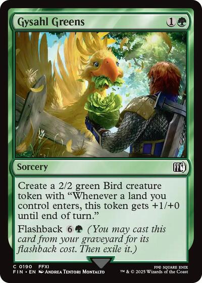 Gysahl Greens (Universes Beyond: FINAL FANTASY) Light Play Foil