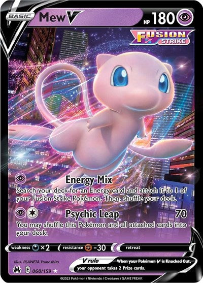 Mew V (Crown Zenith) Near Mint Holofoil