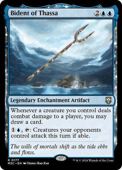 Bident of Thassa (Commander: Modern Horizons 3) Light Play