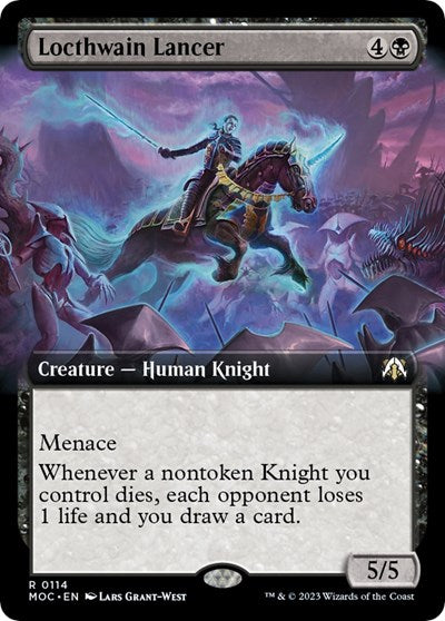 Locthwain Lancer (Extended Art) (Commander: March of the Machine) Light Play