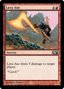 Lava Axe (Magic 2010 Core Set) Light Play