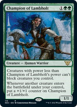 Champion of Lambholt (Commander: Kamigawa: Neon Dynasty) Light Play