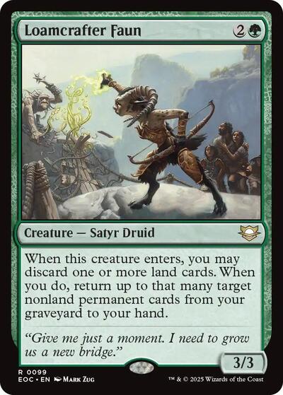 Loamcrafter Faun (Commander: Edge of Eternities) Light Play