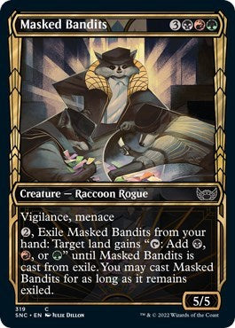 Masked Bandits (Showcase) (Streets of New Capenna) Light Play