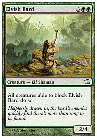 Elvish Bard (9th Edition) Light Play