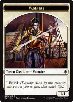 Vampire / Treasure Double-sided Token (Ixalan) Light Play
