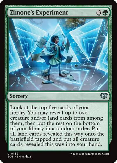 Zimone's Experiment (Secrets of Strixhaven) Light Play Foil