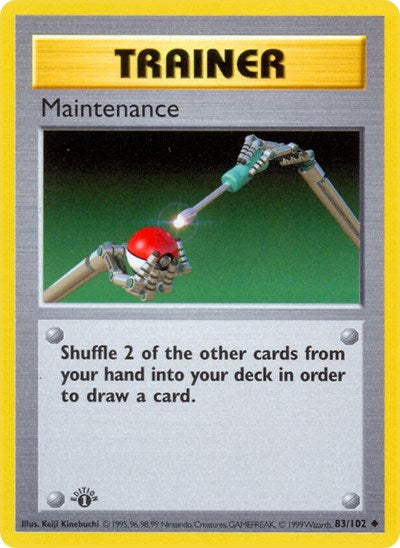 Maintenance (Base Set (Shadowless)) Light Play Unlimited