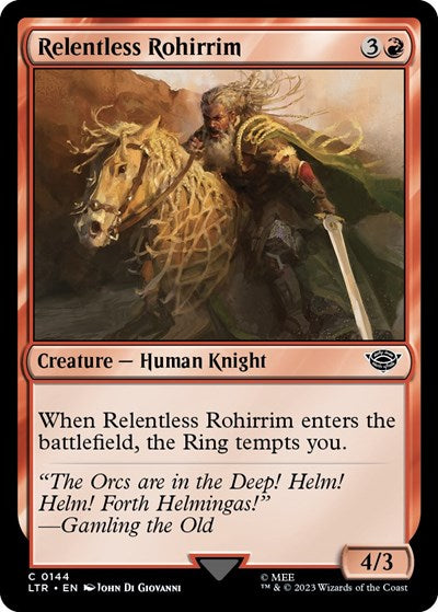Relentless Rohirrim (Universes Beyond: The Lord of the Rings: Tales of Middle-earth) Light Play