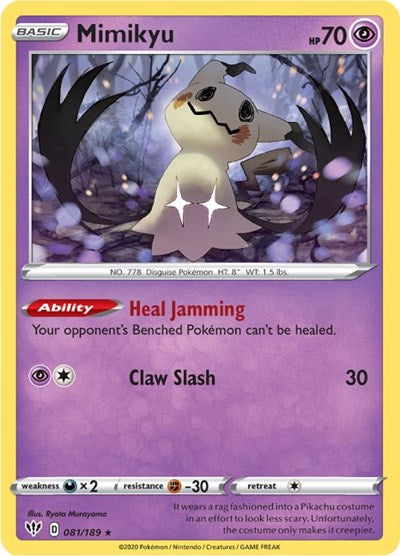 Mimikyu (SWSH03: Darkness Ablaze) Light Play