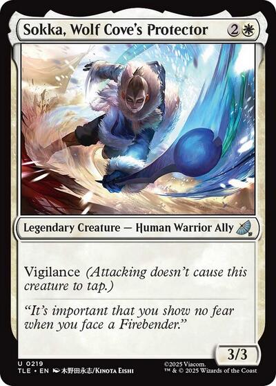 Sokka, Wolf Cove's Protector (Avatar: The Last Airbender: Eternal-Legal) Light Play Foil