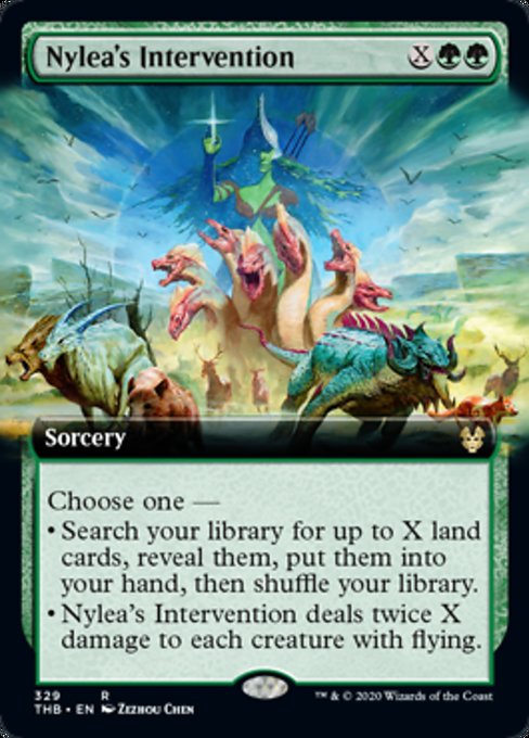 Nylea's Intervention (Extended Art) (Theros Beyond Death) Light Play