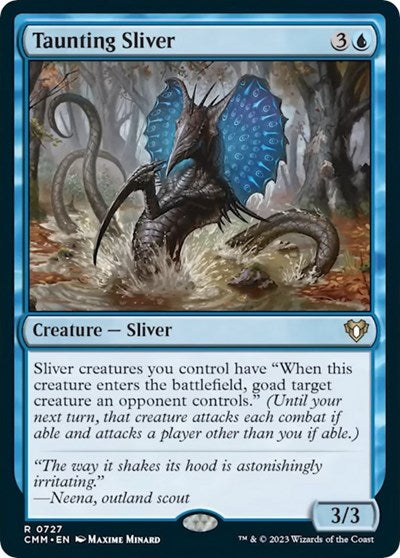 Taunting Sliver (Commander Masters) Light Play